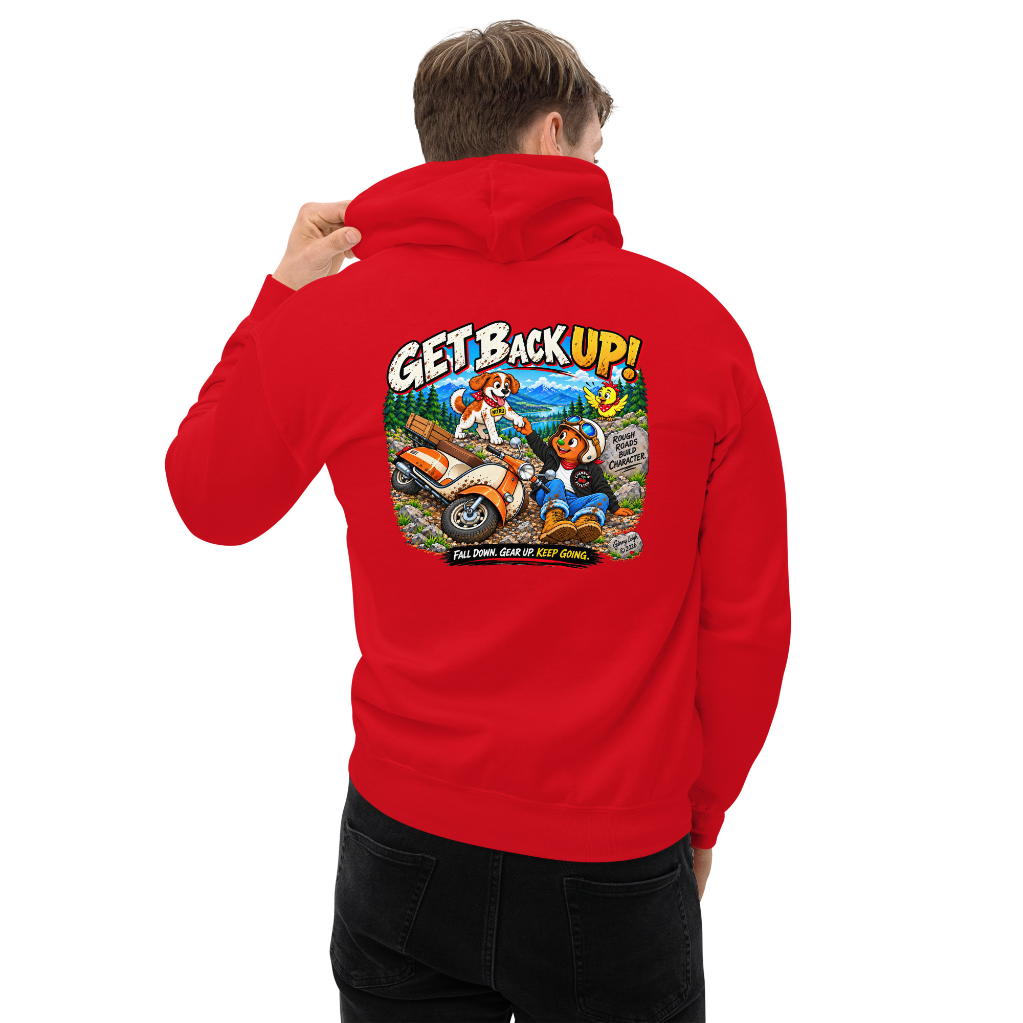 Get Back Up - Unisex Hoodie - Image 36
