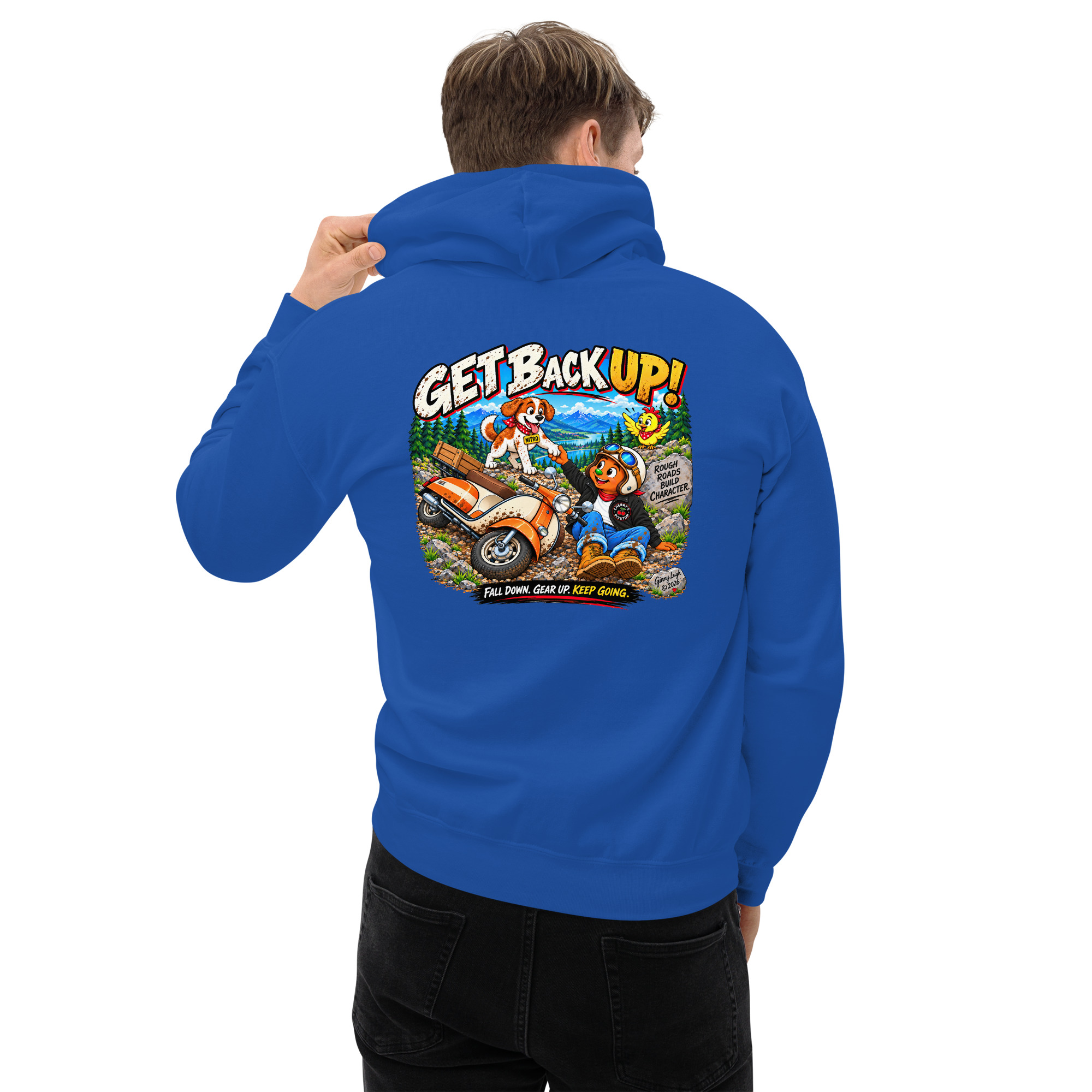 Get Back Up - Unisex Hoodie - Image 37