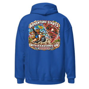 Adventure Starts With Kickstands Up - Premium Unisex Hoodie