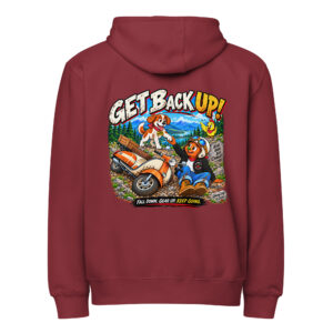Get Back Up - Premium Full-Zip Hoodie