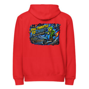 Outta Space, Full Throttle - Premium Full-Zip Hoodie