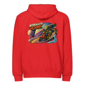 OUTTA-SPACE, Intergalactic Getaway — Women’s Premium Full Zip Hoodie