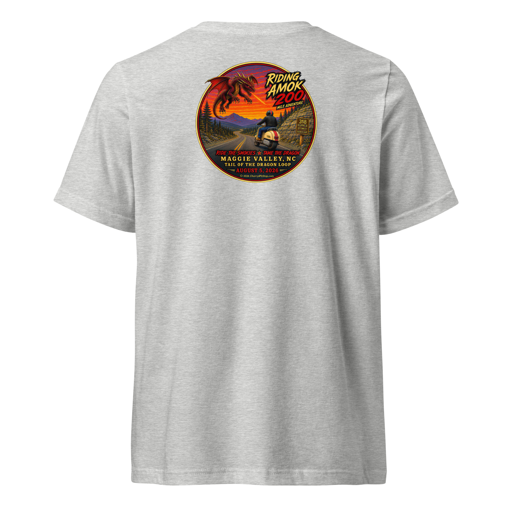 Dragon 200 Unisex V-Neck T-Shirt - Image 9