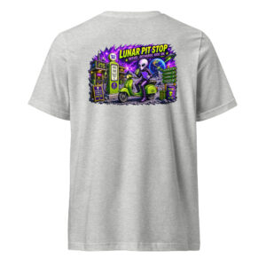 Outta Space, Lunar Pit Stop - Unisex Short Sleeve V-Neck T-Shirt