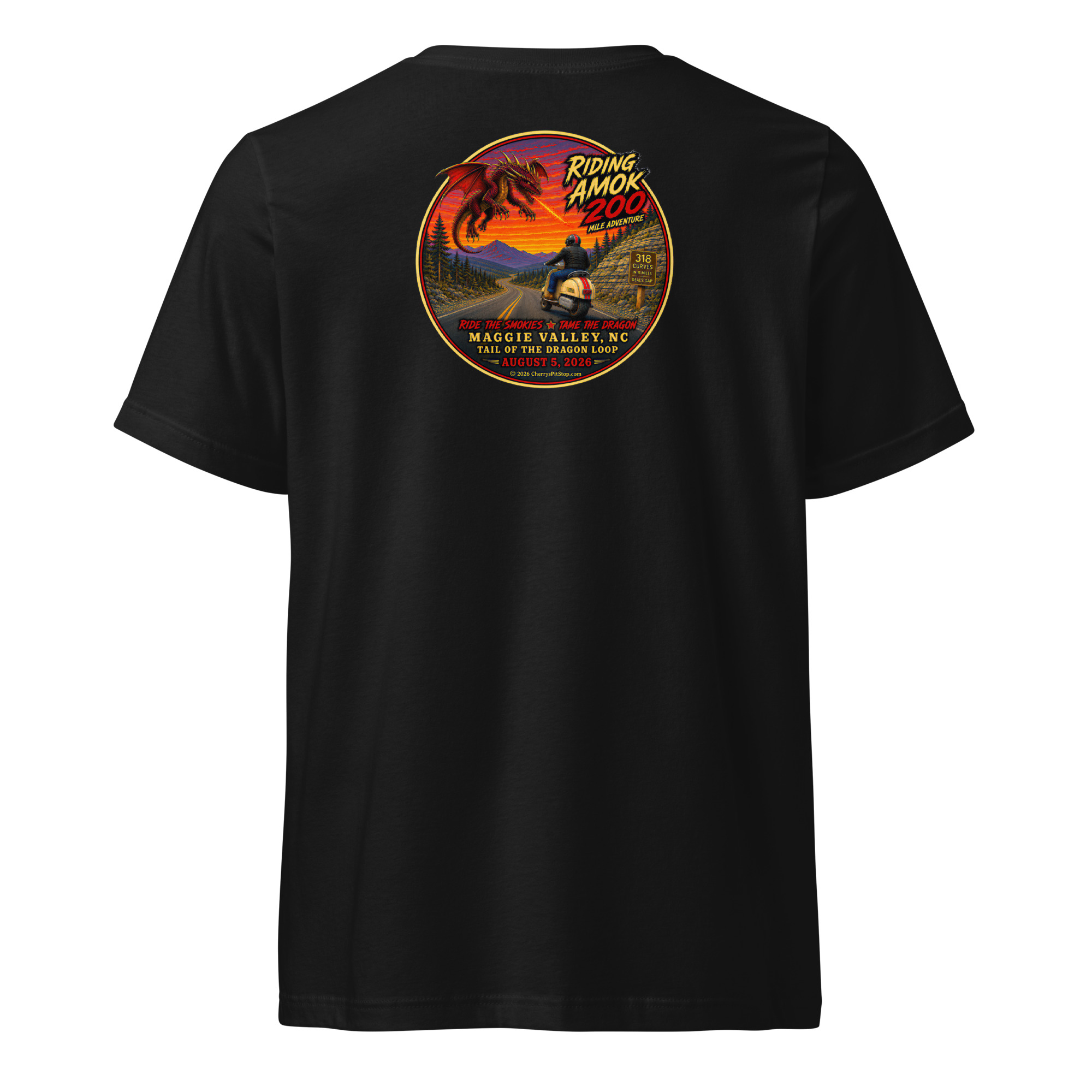 Dragon 200 Unisex V-Neck T-Shirt - Image 7
