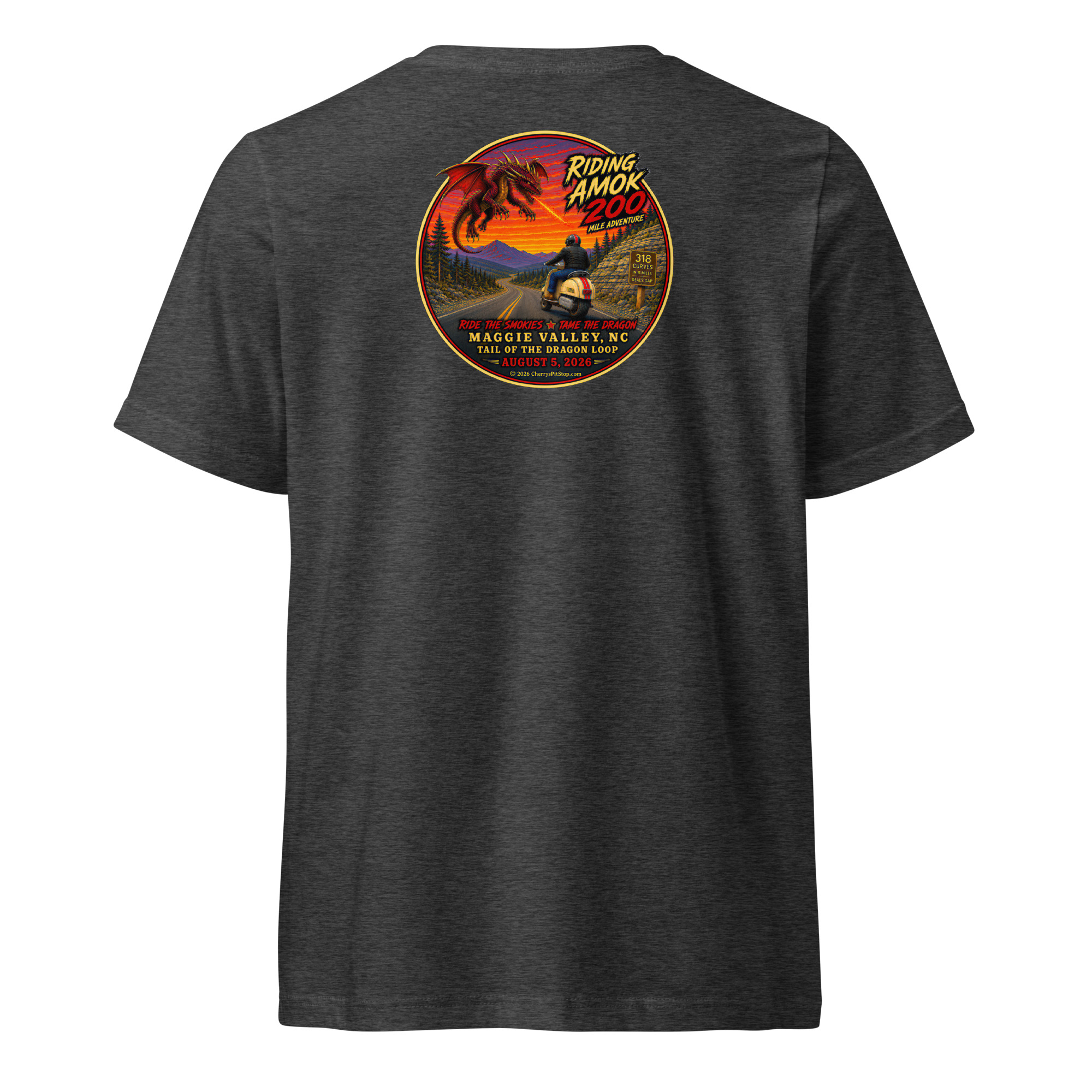 Dragon 200 Unisex V-Neck T-Shirt - Image 8