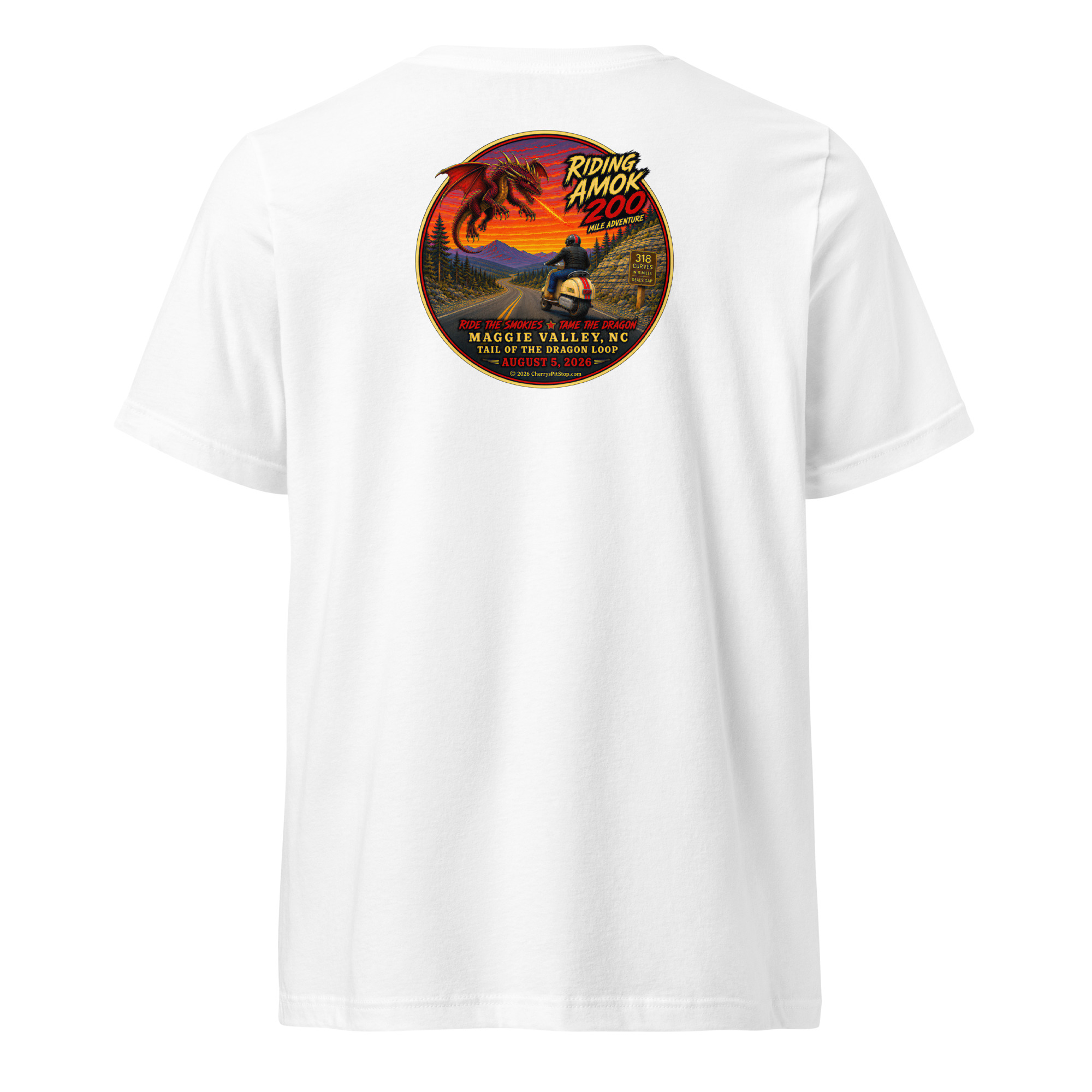 Dragon 200 Unisex V-Neck T-Shirt - Image 10