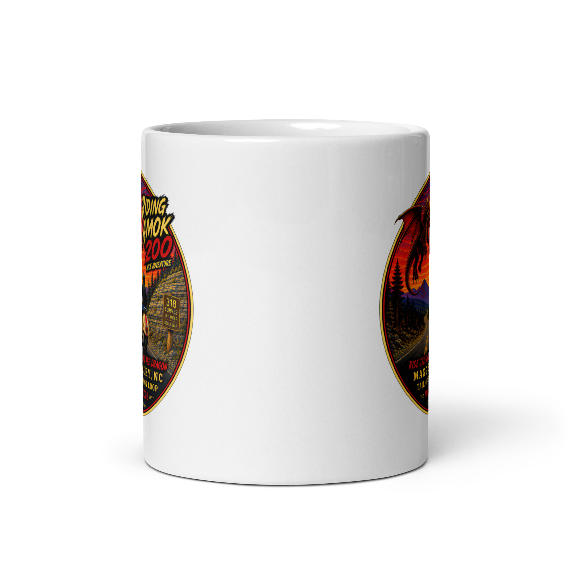 Dragon 200 White Glossy Mug - Image 6