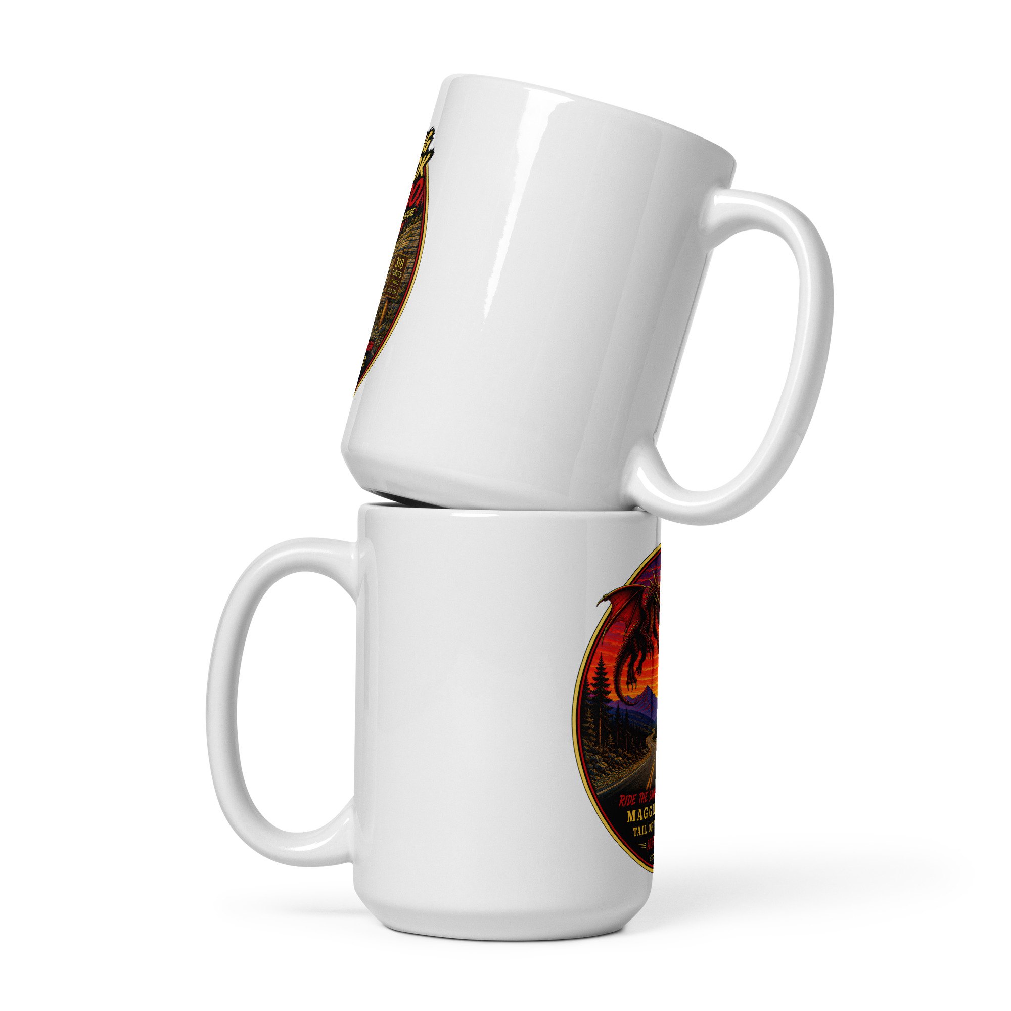 Dragon 200 White Glossy Mug - Image 2