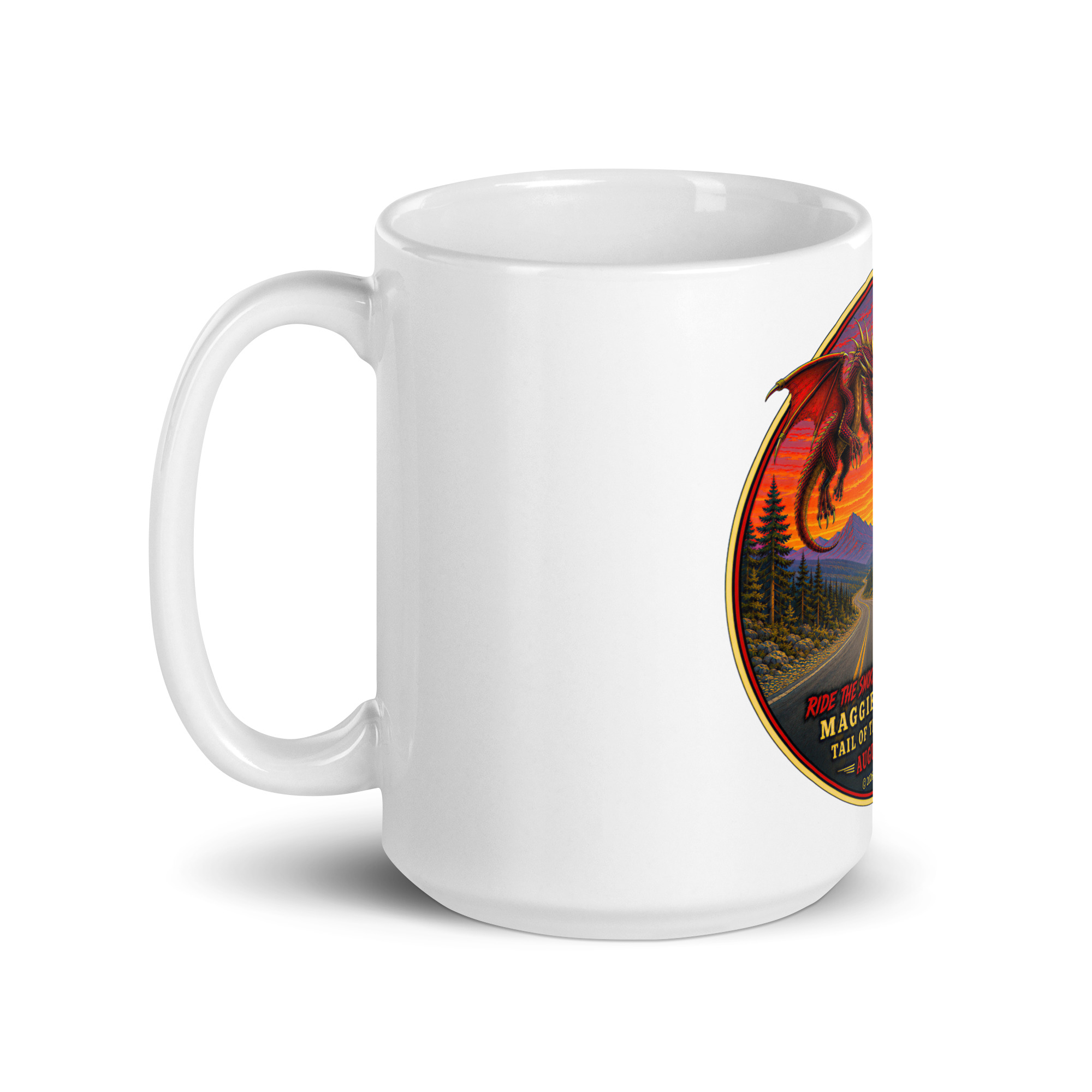 Dragon 200 White Glossy Mug - Image 8