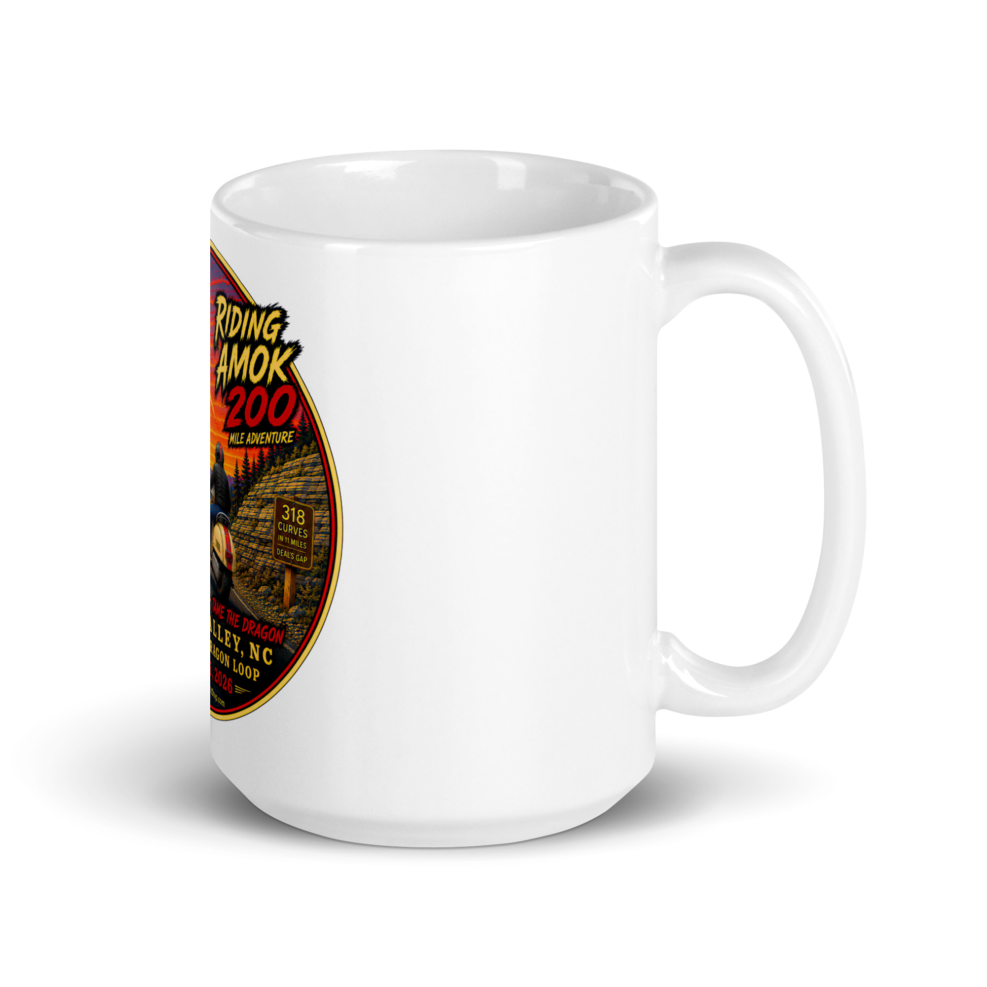 Dragon 200 White Glossy Mug - Image 7