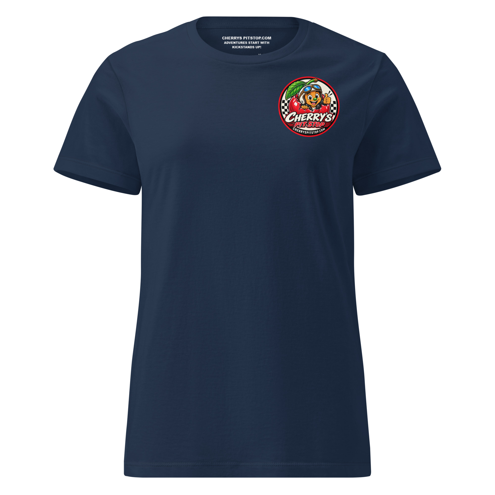 Adventures Start With Kickstands Up - Woman's Semi-Fitted T-Shirt - Image 2