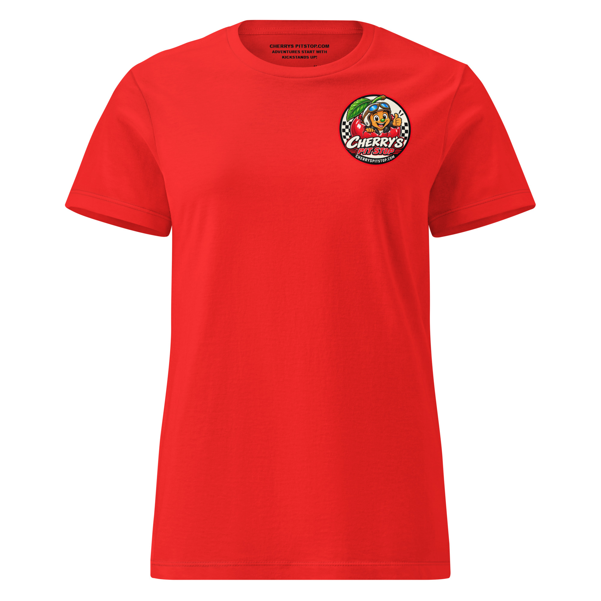 Adventures Start With Kickstands Up - Woman's Semi-Fitted T-Shirt - Image 4