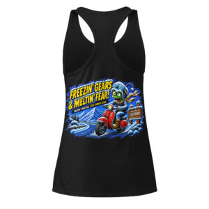 OUTTA-SPACE, Freezin’ - Women’s fitted racerback tank top