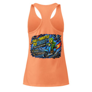 Outta Space, Full Throttle - Women’s Fitted Racerback Tank Top