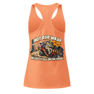 Hot Rod Wrap - Women’s Fitted Racerback Tank Top