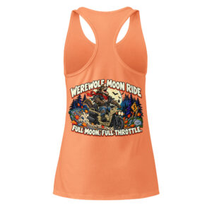 Werewolf Moon Ride – Women’s Fitted Racerback Tank