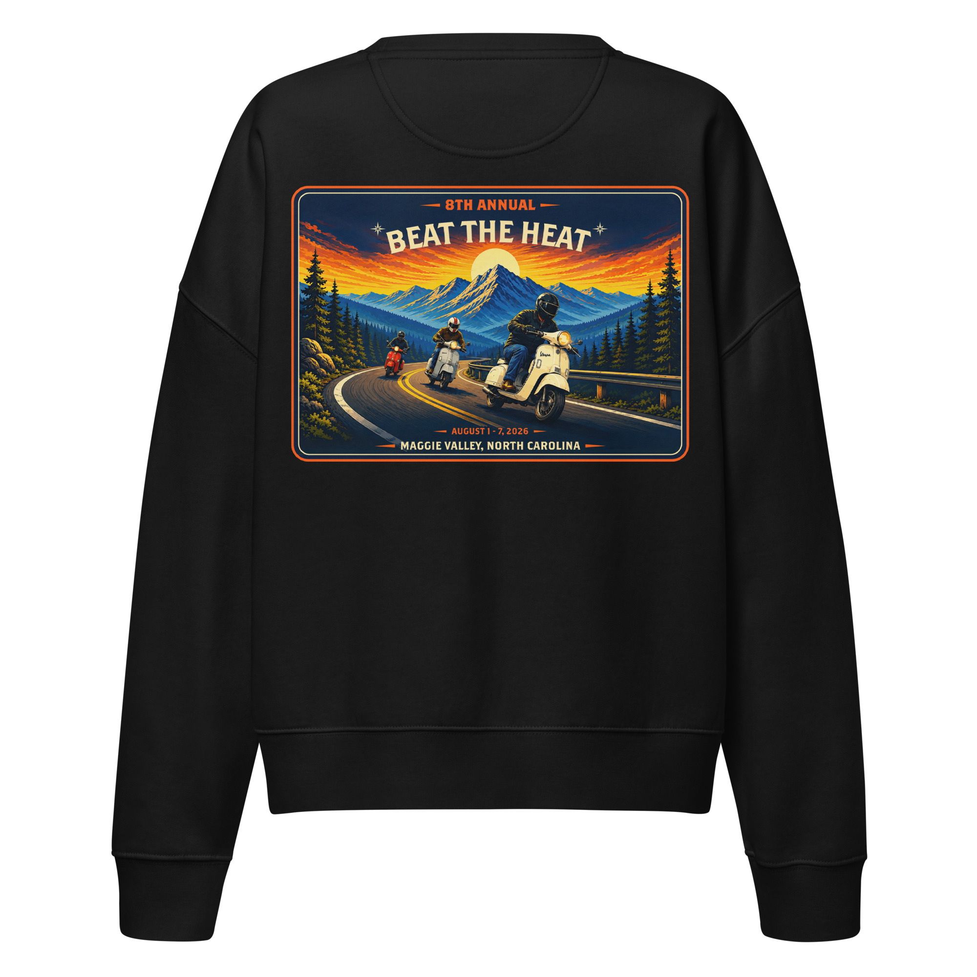 Beat the Heat Women’s Organic Crew Neck Sweatshirt - Image 8