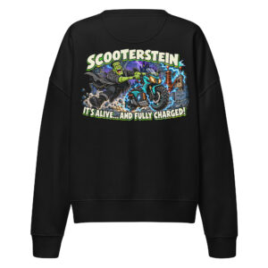Scooterstein — Women’s Organic Crew Neck Sweatshirt