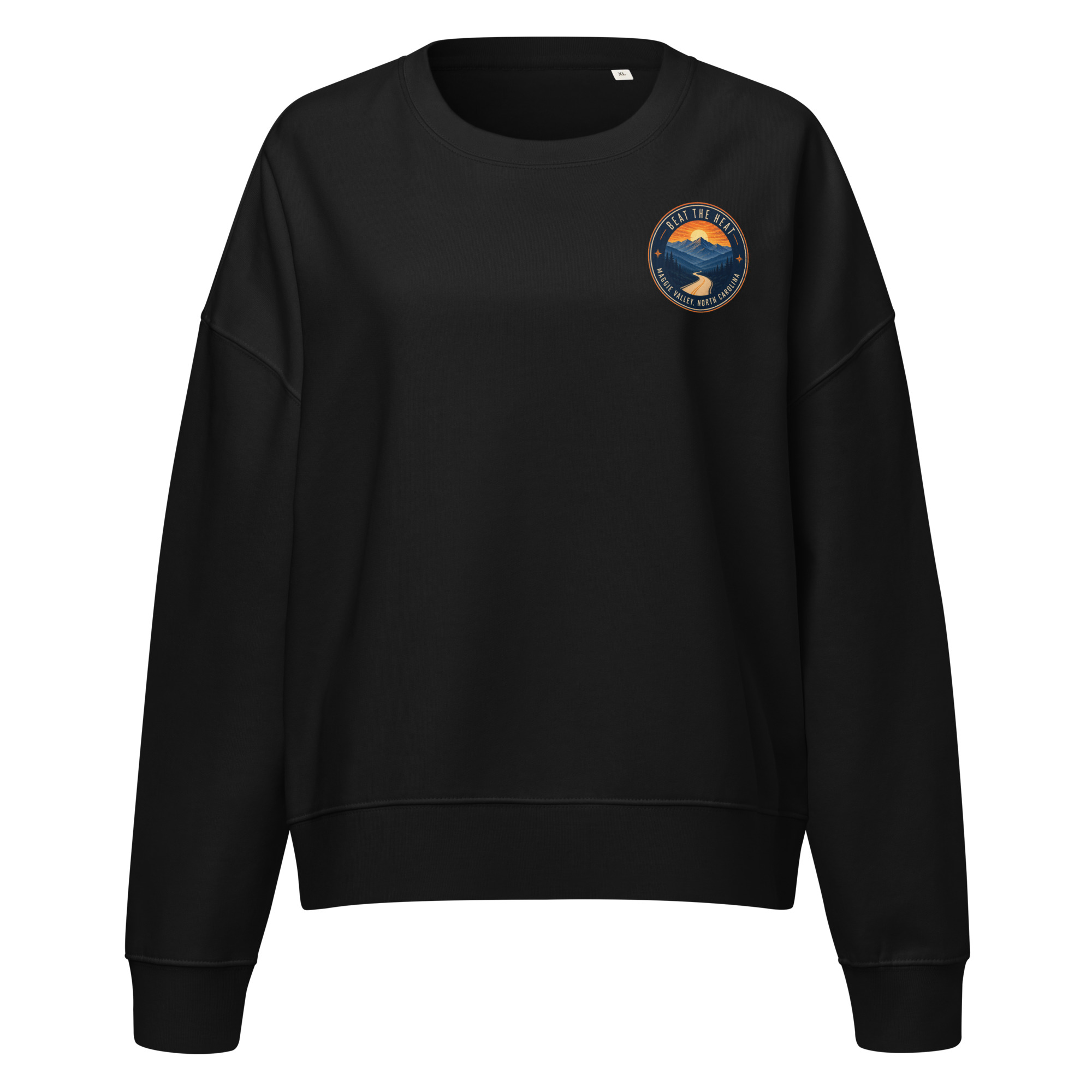 Beat the Heat Women’s Organic Crew Neck Sweatshirt - Image 2