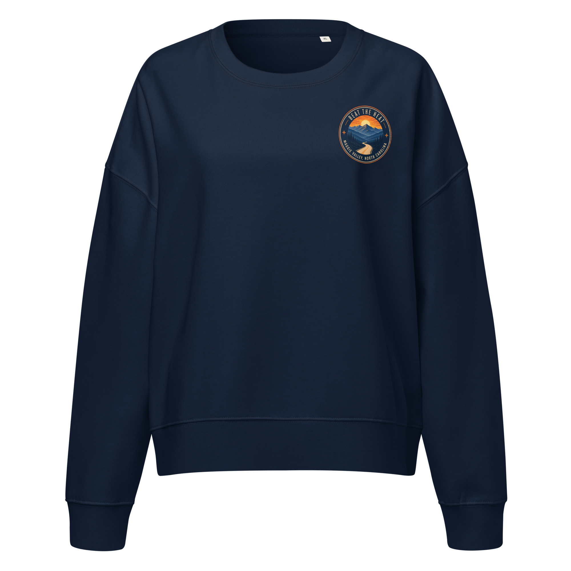 Beat the Heat Women’s Organic Crew Neck Sweatshirt - Image 3
