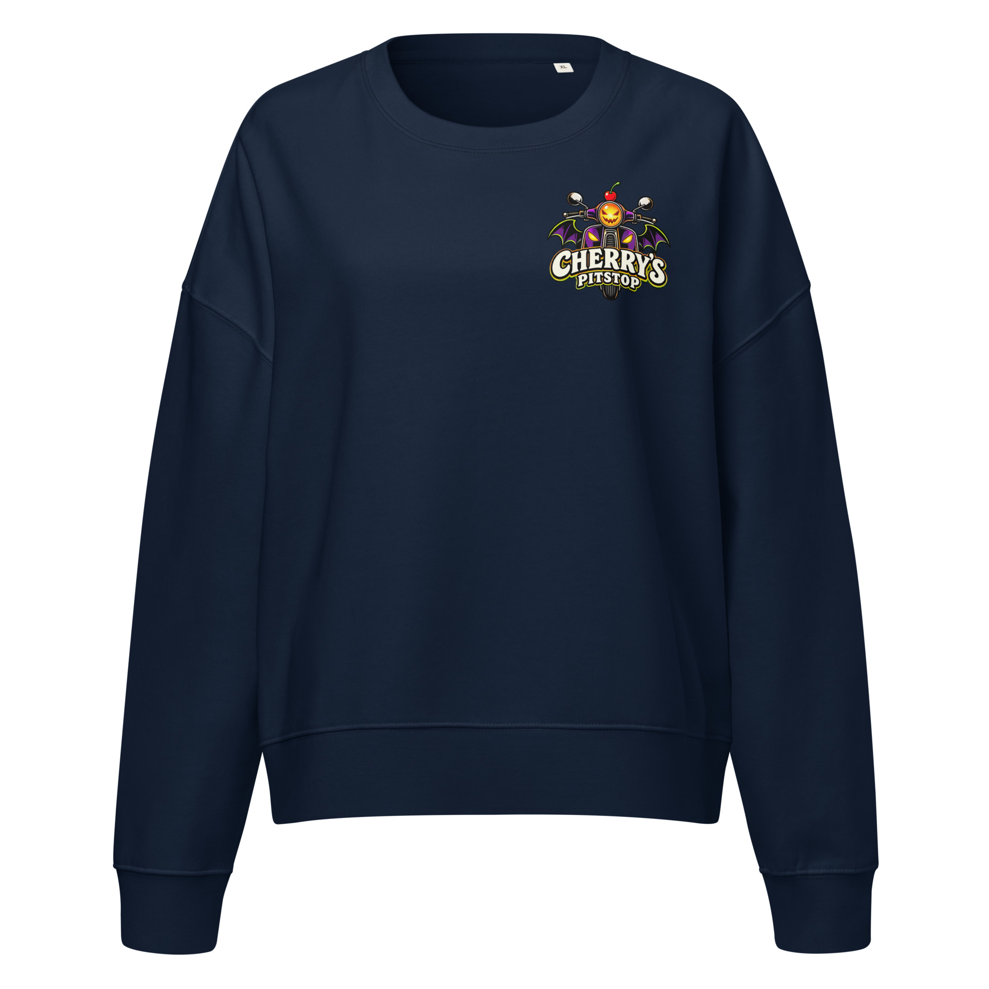 Bride & Ride – Women’s Organic Crewneck Sweatshirt - Image 3