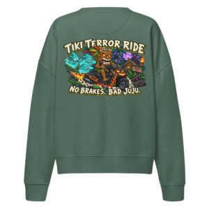 Tiki Terro Ride - Women’s Organic Crew Neck Sweatshirt