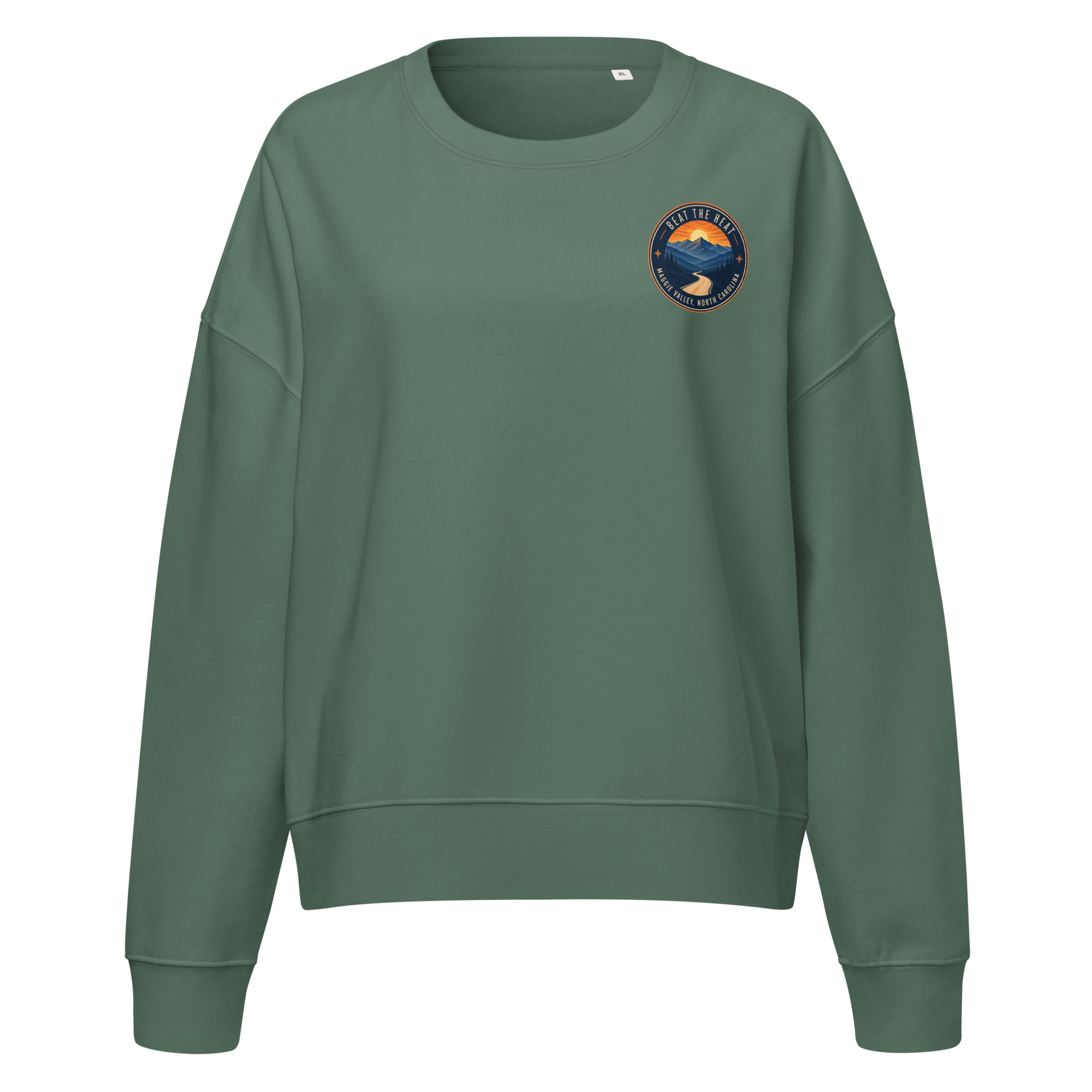 Beat the Heat Women’s Organic Crew Neck Sweatshirt - Image 4