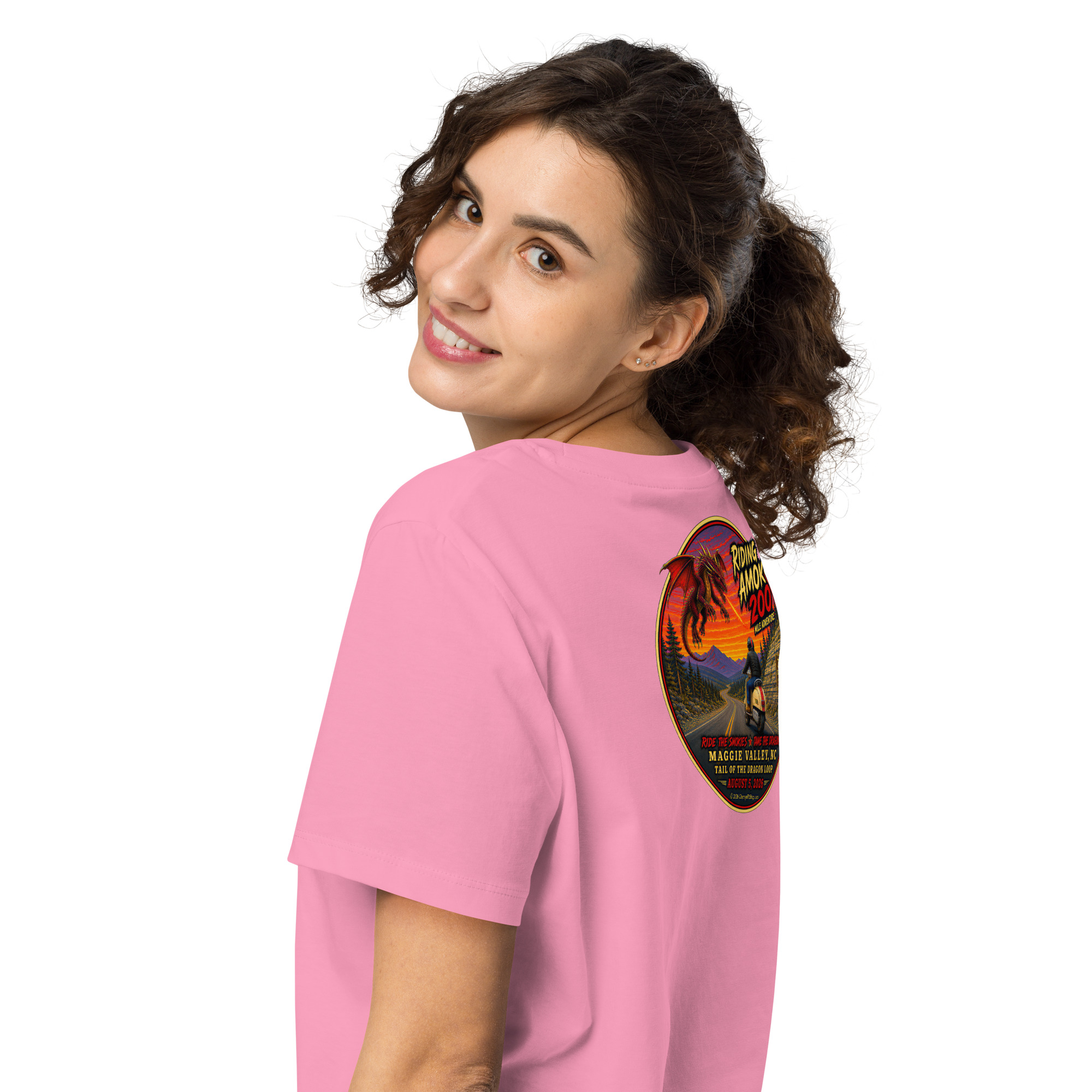 Dragon 200 Women’s Organic Ribbed Neck T-shirt - Image 23
