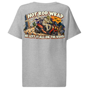 Hot Rod Wrap, Women’s Organic Ribbed Neck T-shirt