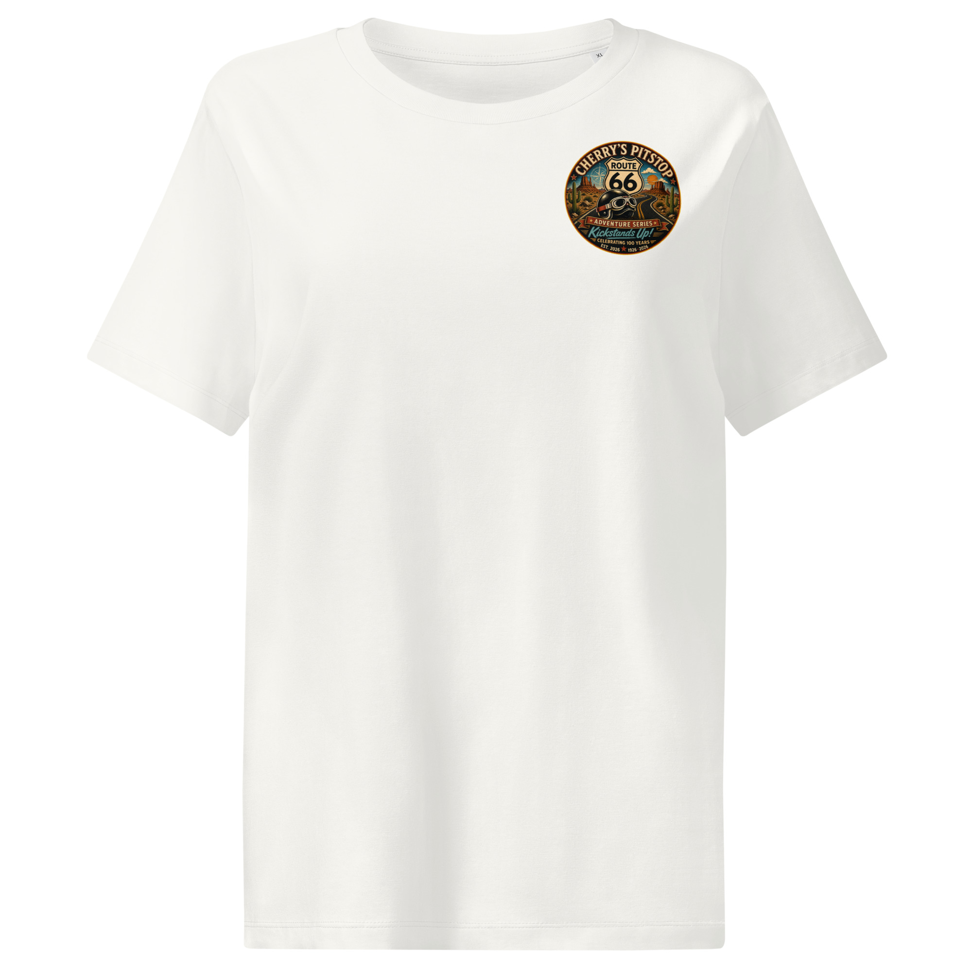 Route 66 Women’s Organic Ribbed Neck T-Shirt - Image 10