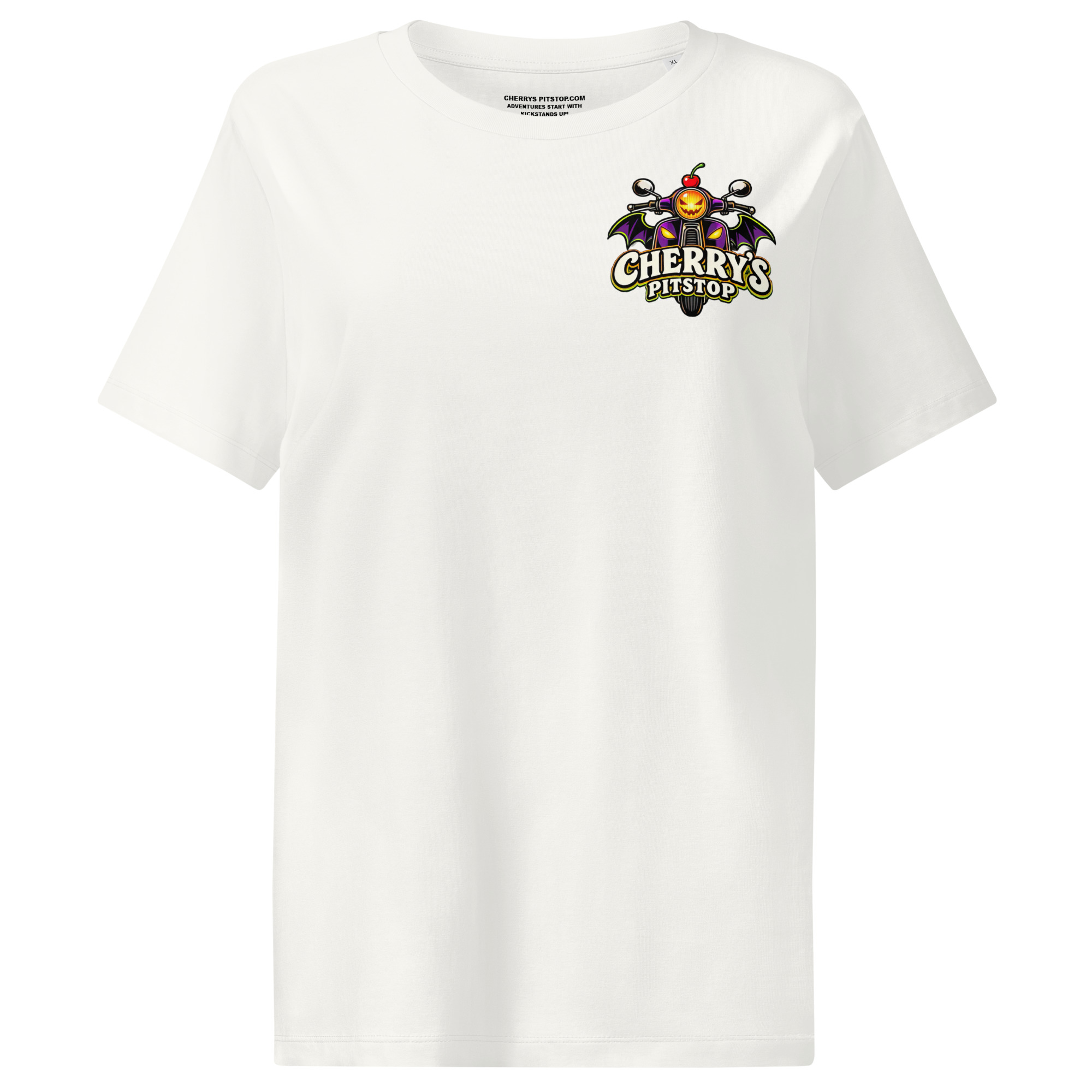 Werewolf Moon Ride – Women’s Organic Ribbed-Neck T-Shirt - Image 10