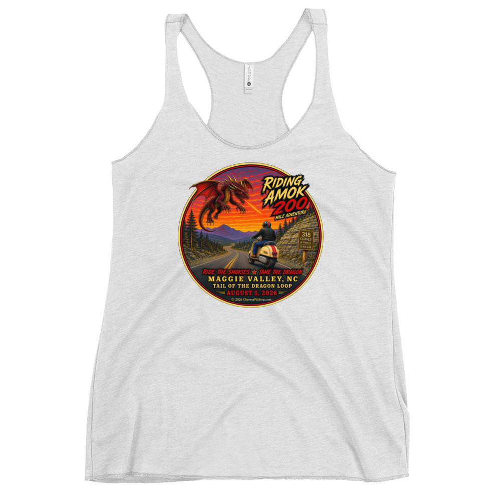Dragon 200 Women's Tri-Blend Racerback Tank - Image 8