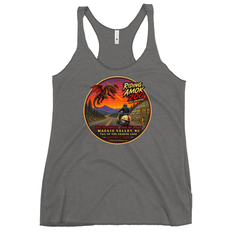 Dragon 200 Women's Tri-Blend Racerback Tank - Image 6