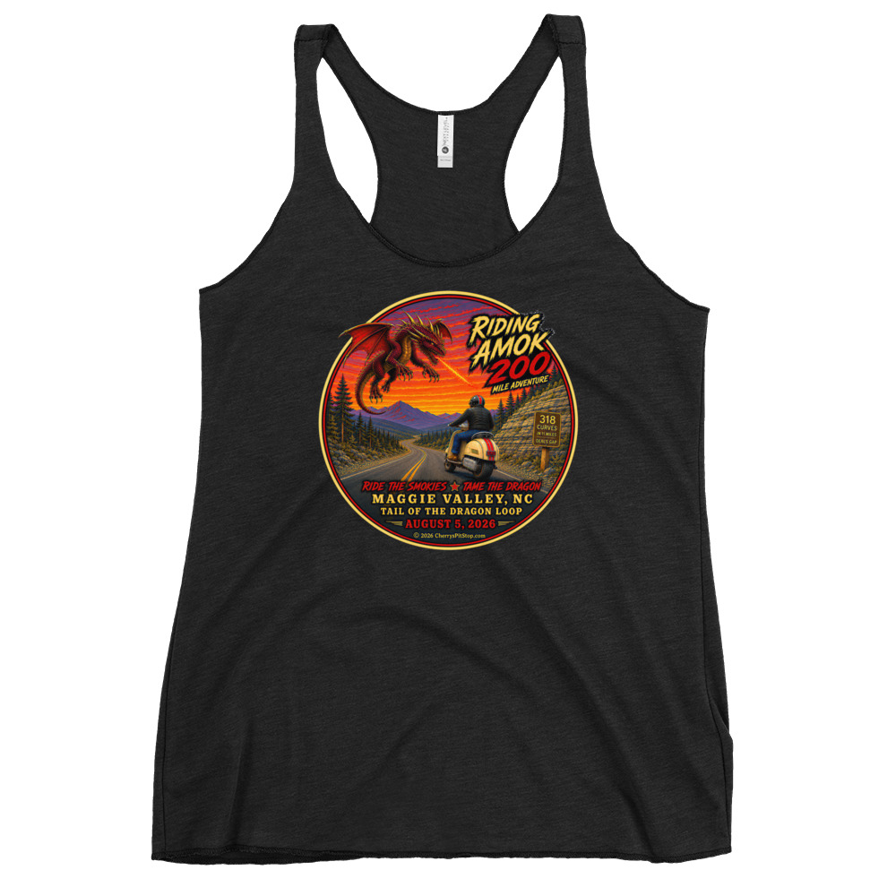 Dragon 200 Women's Tri-Blend Racerback Tank - Image 2