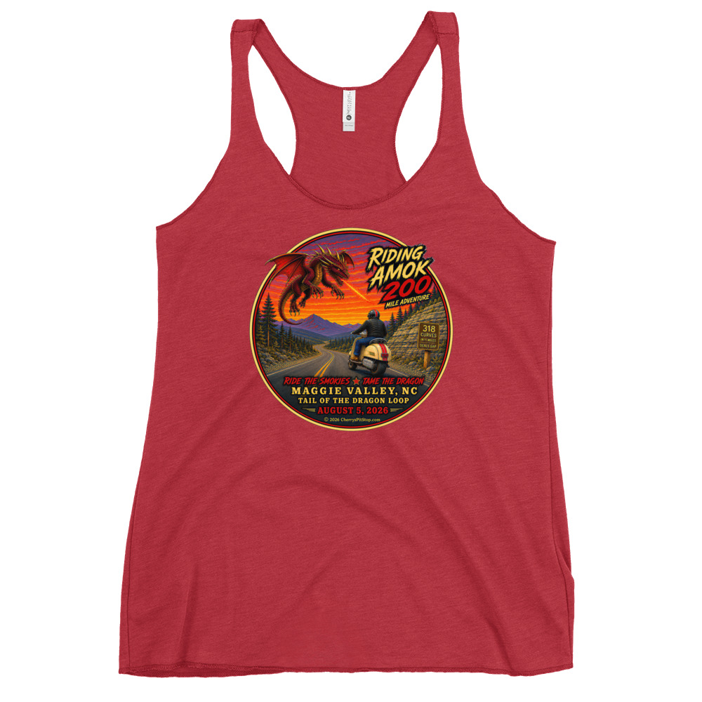 Dragon 200 Women's Tri-Blend Racerback Tank - Image 4