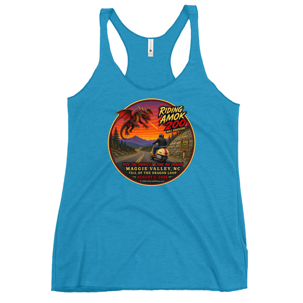 Dragon 200 Women's Tri-Blend Racerback Tank - Image 7