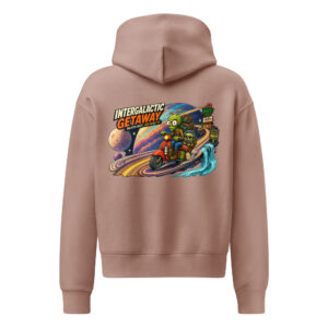OUTTA-SPACE, Intergalactic Getaway — Women’s Relaxed Hoodie