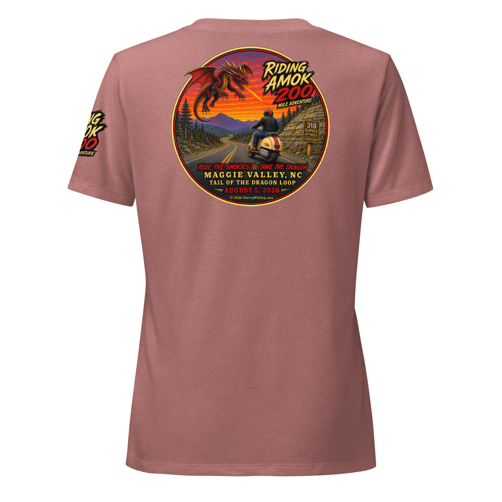 Dragon 200 Women’s Relaxed V-Neck T-Shirt - Image 14