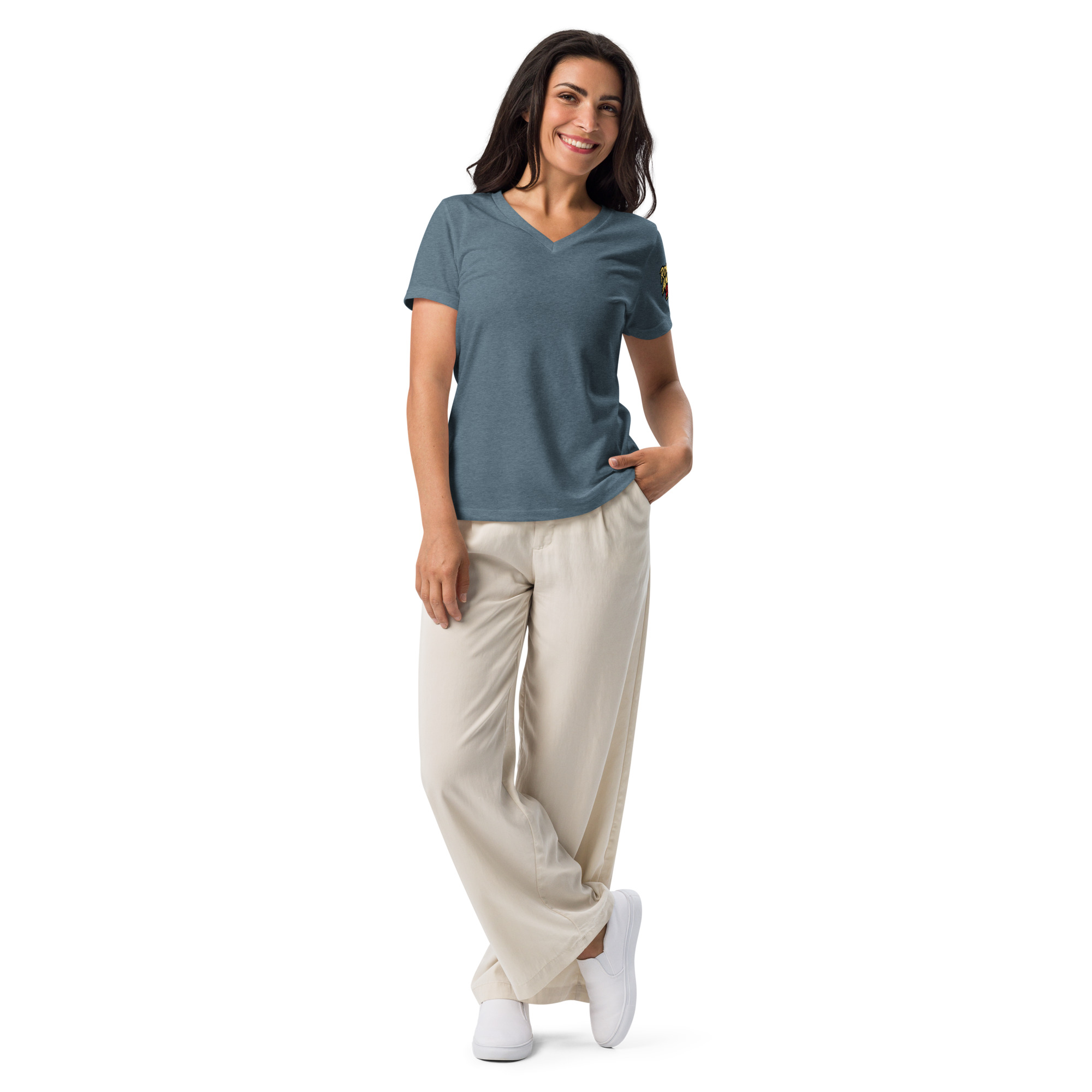 Dragon 200 Women’s Relaxed V-Neck T-Shirt - Image 25