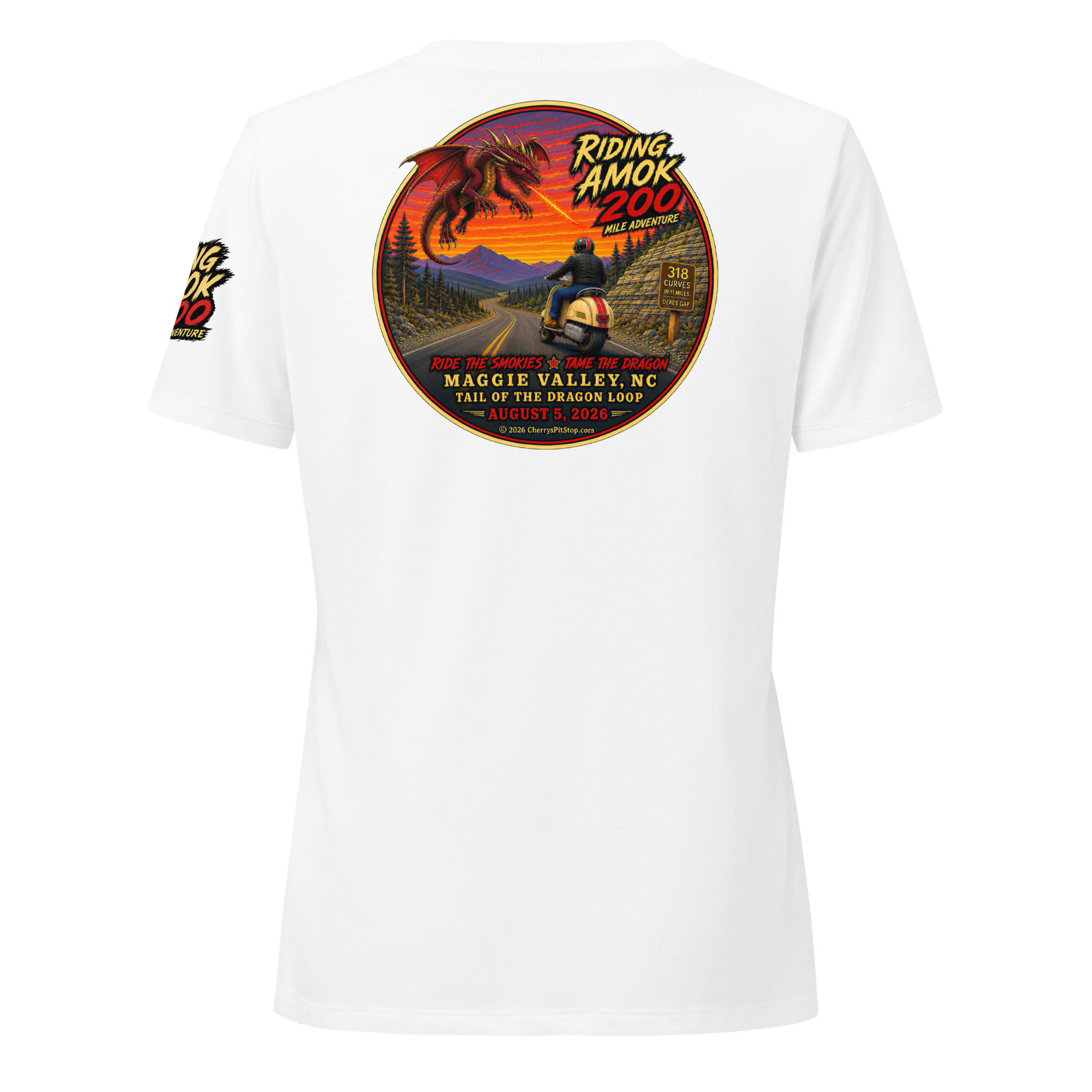 Dragon 200 Women’s Relaxed V-Neck T-Shirt - Image 16
