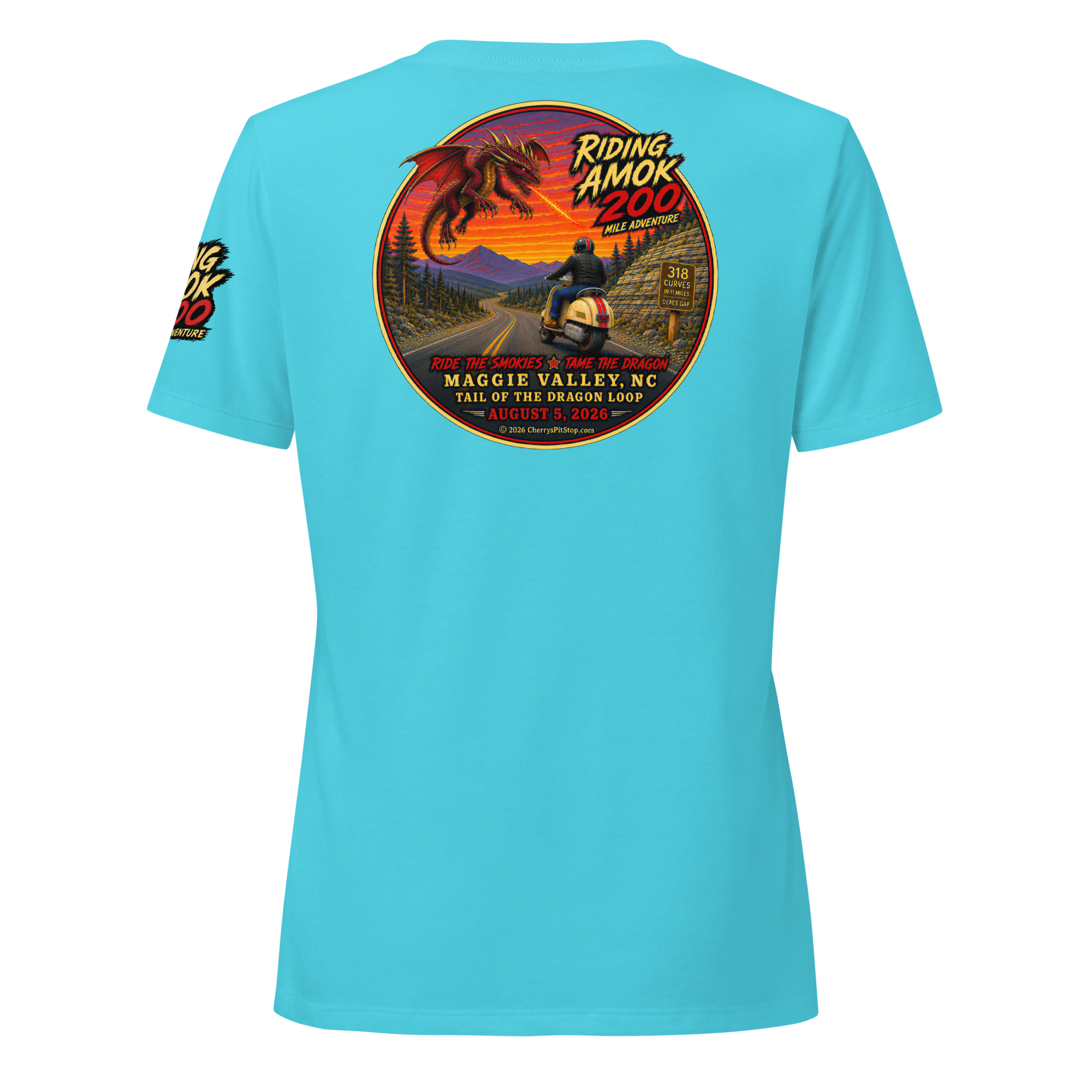 Dragon 200 Women’s Relaxed V-Neck T-Shirt - Image 15