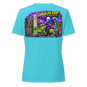 Outta Space, Lunar Pit Stop - Women’s Relaxed V-Neck T-Shirt